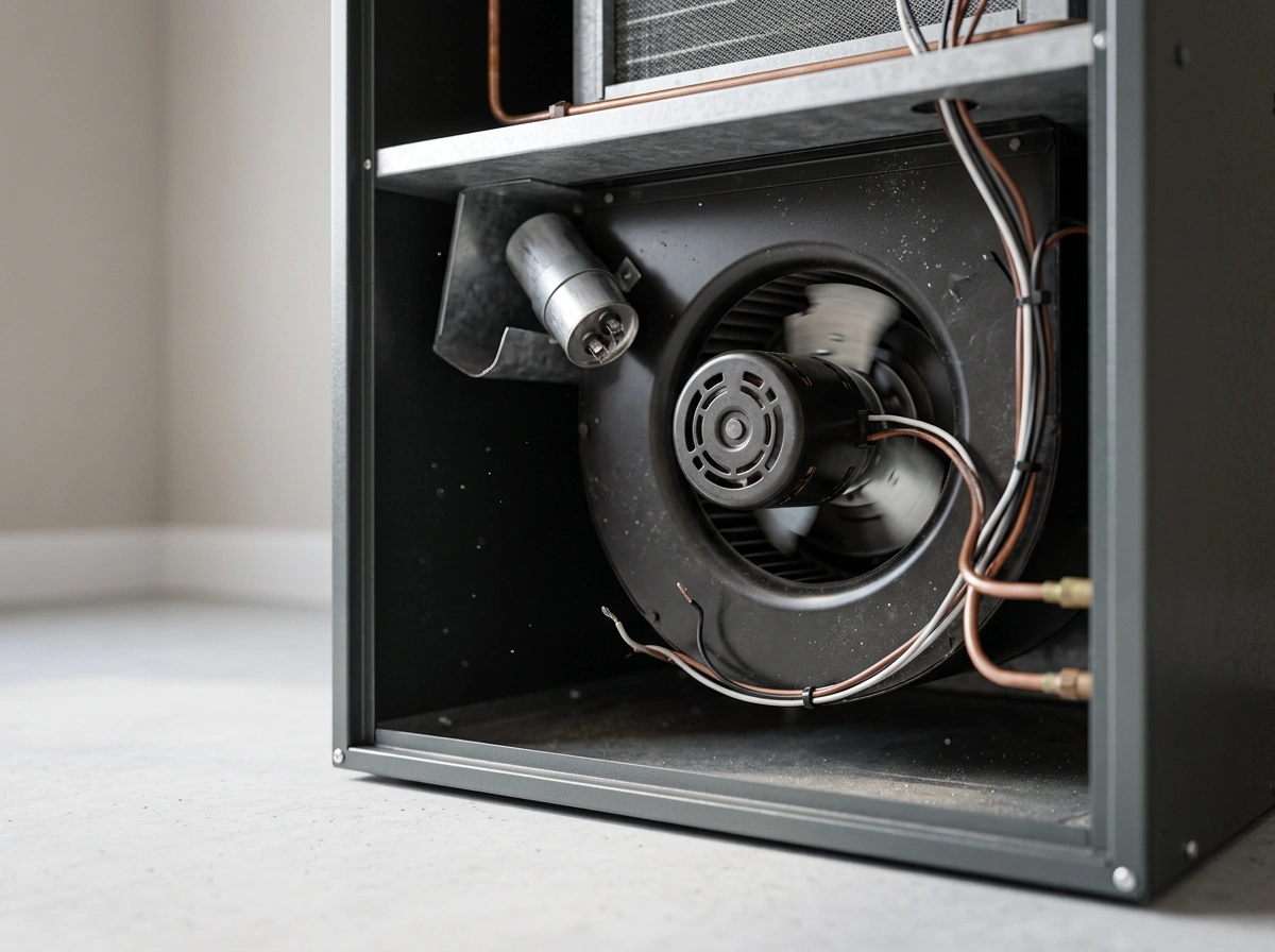 Worn HVAC Blower Motor and Capacitor Causing Strange AC Noises Pinellas Park